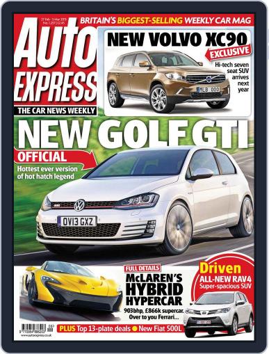 Auto Express February 26th, 2013 Digital Back Issue Cover