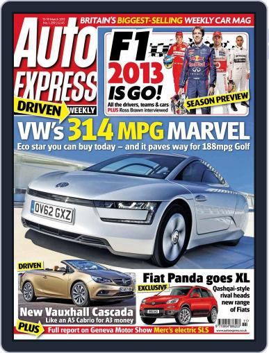 Auto Express March 12th, 2013 Digital Back Issue Cover