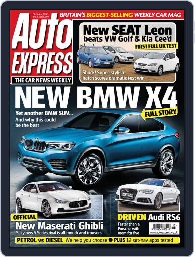 Auto Express April 9th, 2013 Digital Back Issue Cover