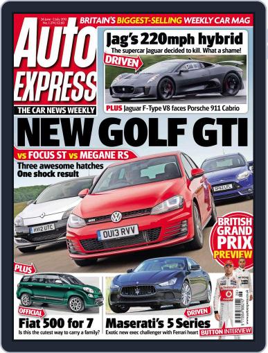Auto Express June 25th, 2013 Digital Back Issue Cover