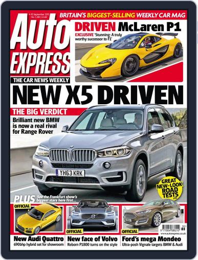 Auto Express September 3rd, 2013 Digital Back Issue Cover