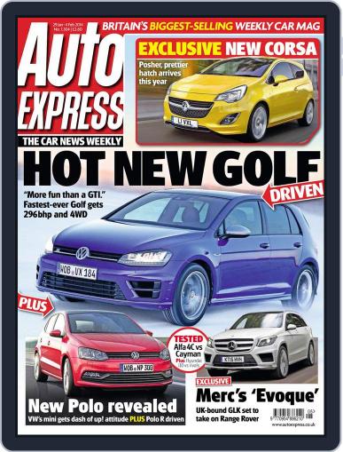 Auto Express January 28th, 2014 Digital Back Issue Cover