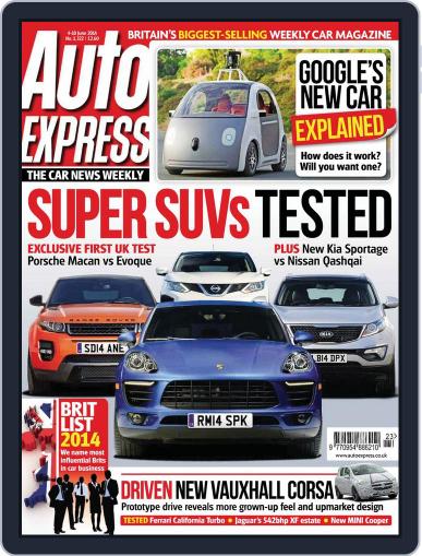 Auto Express June 3rd, 2014 Digital Back Issue Cover