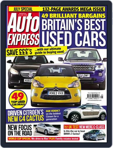 Auto Express June 18th, 2014 Digital Back Issue Cover