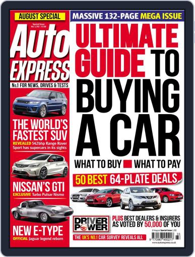Auto Express August 12th, 2014 Digital Back Issue Cover