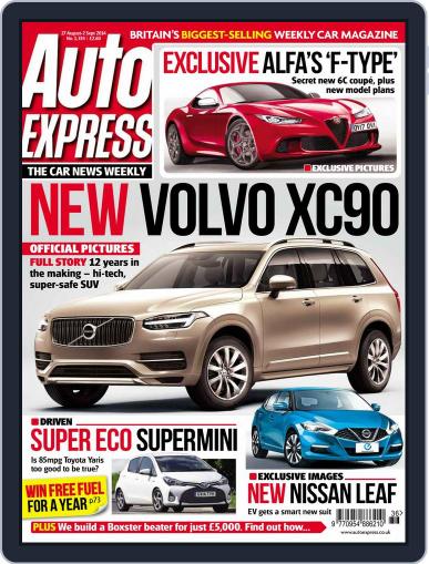 Auto Express August 27th, 2014 Digital Back Issue Cover