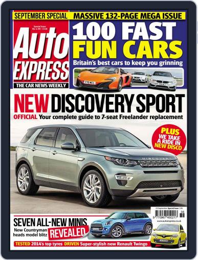 Auto Express September 3rd, 2014 Digital Back Issue Cover