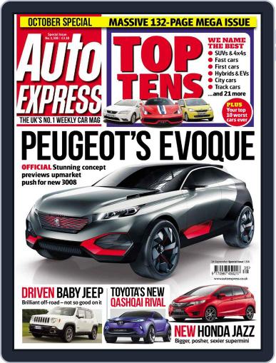 Auto Express September 23rd, 2014 Digital Back Issue Cover