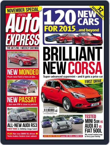 Auto Express October 14th, 2014 Digital Back Issue Cover