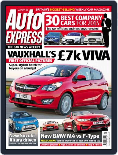 Auto Express December 2nd, 2014 Digital Back Issue Cover