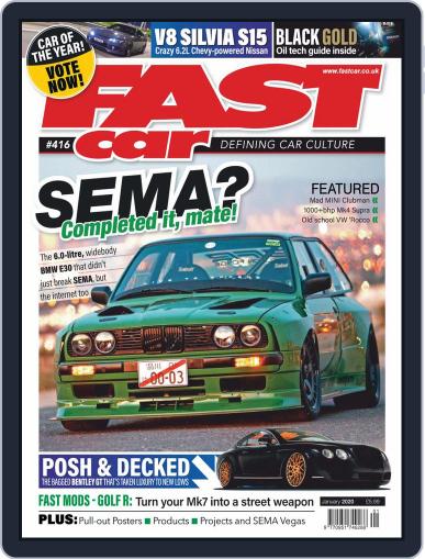 Fast Car January 1st, 2020 Digital Back Issue Cover