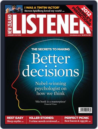 New Zealand Listener January 13th, 2012 Digital Back Issue Cover