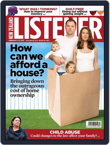 New Zealand Listener February 2nd, 2012 Digital Back Issue Cover