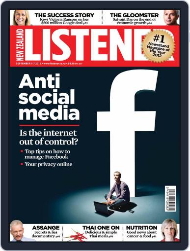 New Zealand Listener August 29th, 2012 Digital Back Issue Cover