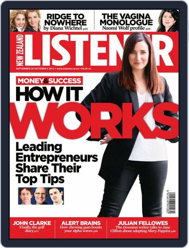 New Zealand Listener September 21st, 2012 Digital Back Issue Cover