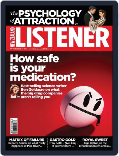 New Zealand Listener November 9th, 2012 Digital Back Issue Cover
