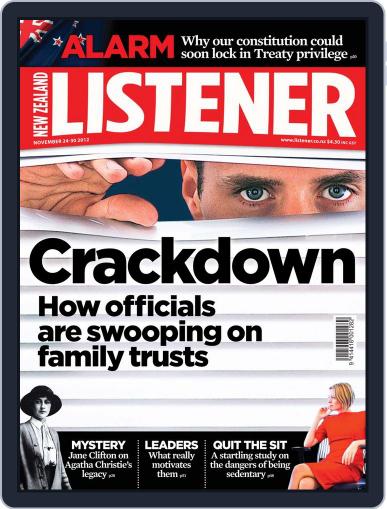 New Zealand Listener November 16th, 2012 Digital Back Issue Cover