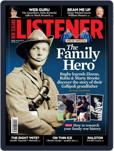 New Zealand Listener April 12th, 2013 Digital Back Issue Cover