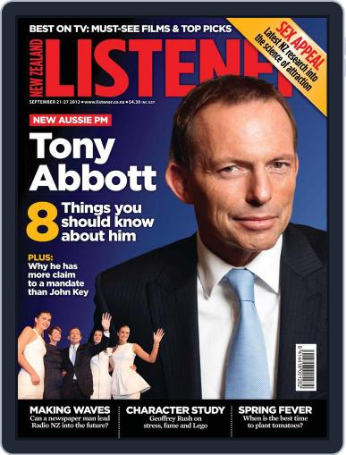 New Zealand Listener September 13th, 2013 Digital Back Issue Cover