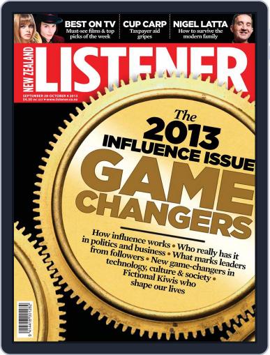 New Zealand Listener September 20th, 2013 Digital Back Issue Cover