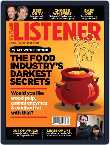 New Zealand Listener July 16th, 2015 Digital Back Issue Cover