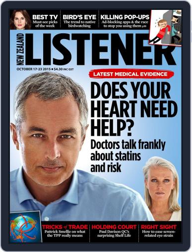 New Zealand Listener October 8th, 2015 Digital Back Issue Cover