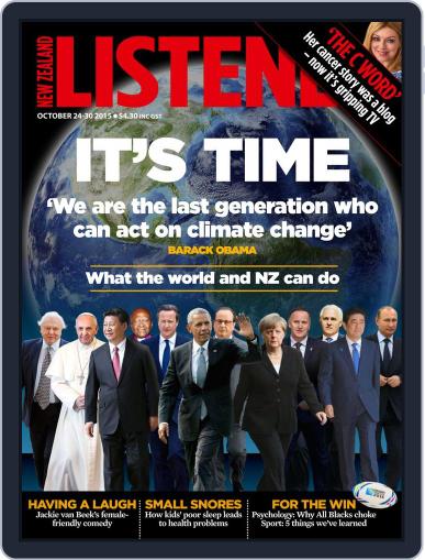 New Zealand Listener October 15th, 2015 Digital Back Issue Cover