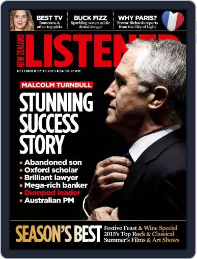 New Zealand Listener December 3rd, 2015 Digital Back Issue Cover
