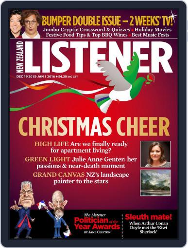 New Zealand Listener December 19th, 2015 Digital Back Issue Cover