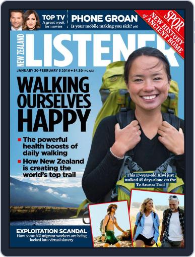 New Zealand Listener January 21st, 2016 Digital Back Issue Cover