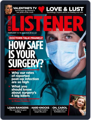 New Zealand Listener February 4th, 2016 Digital Back Issue Cover