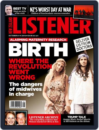 New Zealand Listener October 8th, 2016 Digital Back Issue Cover