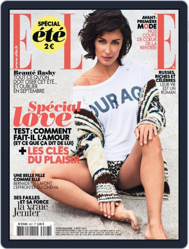 Elle France August 1st, 2013 Digital Back Issue Cover