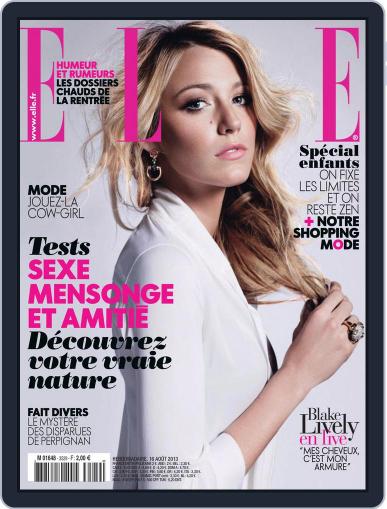 Elle France August 15th, 2013 Digital Back Issue Cover