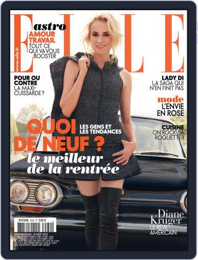 Elle France August 22nd, 2013 Digital Back Issue Cover