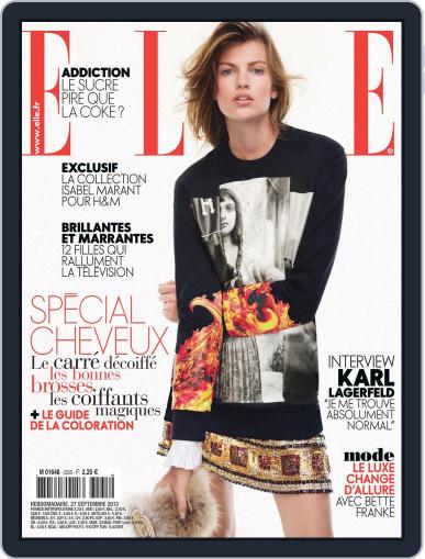Elle France September 26th, 2013 Digital Back Issue Cover