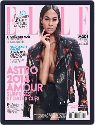 Elle France December 5th, 2013 Digital Back Issue Cover