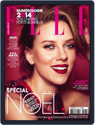 Elle France December 19th, 2013 Digital Back Issue Cover