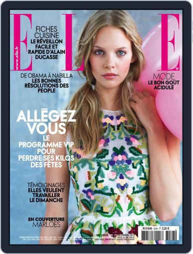 Elle France December 26th, 2013 Digital Back Issue Cover