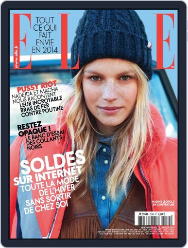Elle France January 2nd, 2014 Digital Back Issue Cover