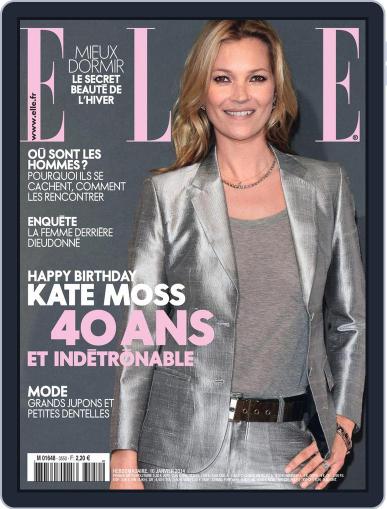 Elle France January 9th, 2014 Digital Back Issue Cover