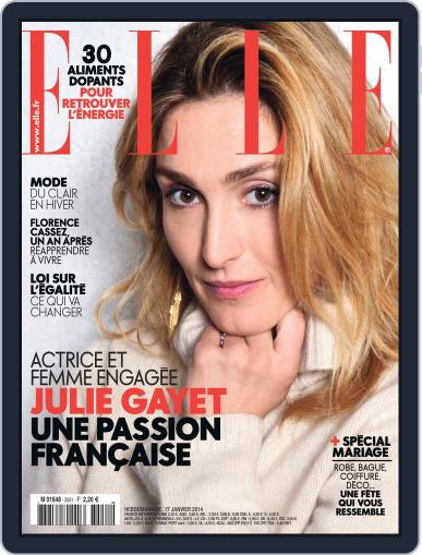 Elle France January 15th, 2014 Digital Back Issue Cover