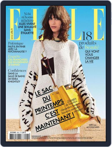 Elle France March 20th, 2014 Digital Back Issue Cover