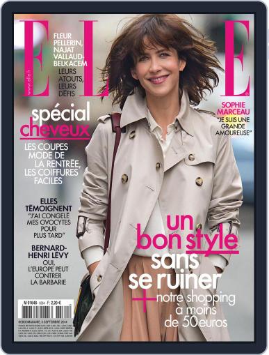 Elle France September 4th, 2014 Digital Back Issue Cover