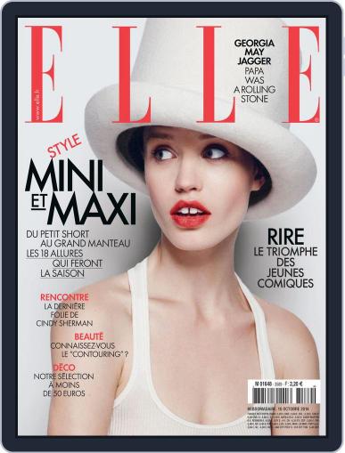 Elle France October 9th, 2014 Digital Back Issue Cover