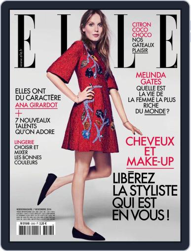 Elle France November 7th, 2014 Digital Back Issue Cover