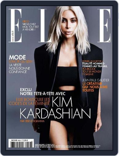 Elle France March 26th, 2015 Digital Back Issue Cover