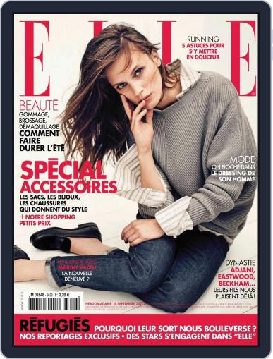 Elle France September 17th, 2015 Digital Back Issue Cover