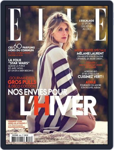 Elle France November 26th, 2015 Digital Back Issue Cover