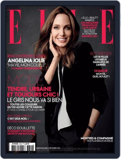 Elle France December 3rd, 2015 Digital Back Issue Cover